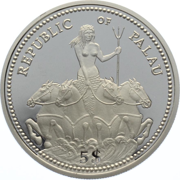 Palau, Republik 5 $ 1995 - United Nations 50th Anniversary